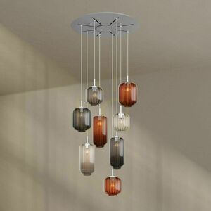 Csillár s.luce Velo 8-ágú galériás lámpa barna üveg-fém E27 18/20/25 cm 8 Csillár s.luce Velo 8-ágú galériás lámpa barna üveg-fém E27 18/20/25 cm small 8