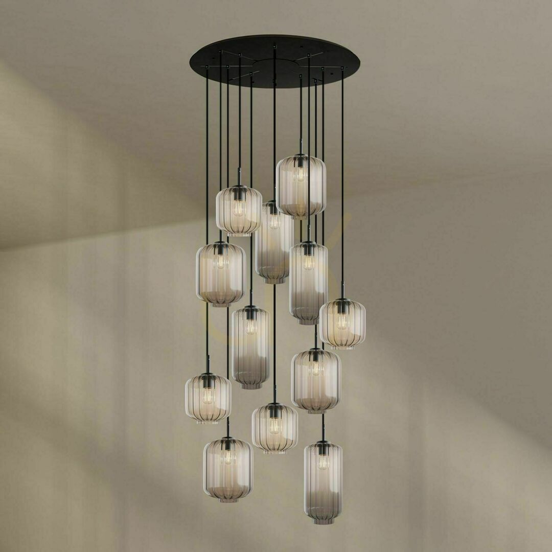 Előadás Csillár s.luce Velo Gallery 12 karos barna üveg-fém Ø 80 cm Csillár s.luce Velo Gallery 12 karos barna üveg-fém Ø 80 cm