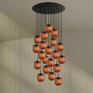 Csillár s.luce Velo 20 karos barna üveg-fém modern 120 cm 1 Csillár s.luce Velo 20 karos barna üveg-fém modern 120 cm small 1