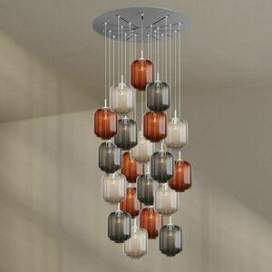 Csillár s.luce Velo 20 karos barna üveg-fém modern Ø25 cm 11 Csillár s.luce Velo 20 karos barna üveg-fém modern Ø25 cm small 11