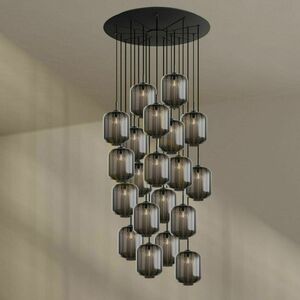 Csillár s.luce Velo 20 karos barna üveg-fém modern Ø25 cm 4 Csillár s.luce Velo 20 karos barna üveg-fém modern Ø25 cm small 4
