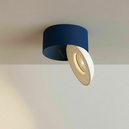 Jelölje be Állítható LED mennyezeti spotlámpa s.luce Fresh kék fém 10,8 cm, dimmelhető