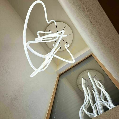 Jelölje be s.luce Arion Organic Flex LED függőlámpa, fehér, 80 cm, 3000K