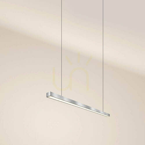 Jelölje be s.luce Oris lineáris LED függőlámpa, ezüstszínű, 120 cm, 4000 K