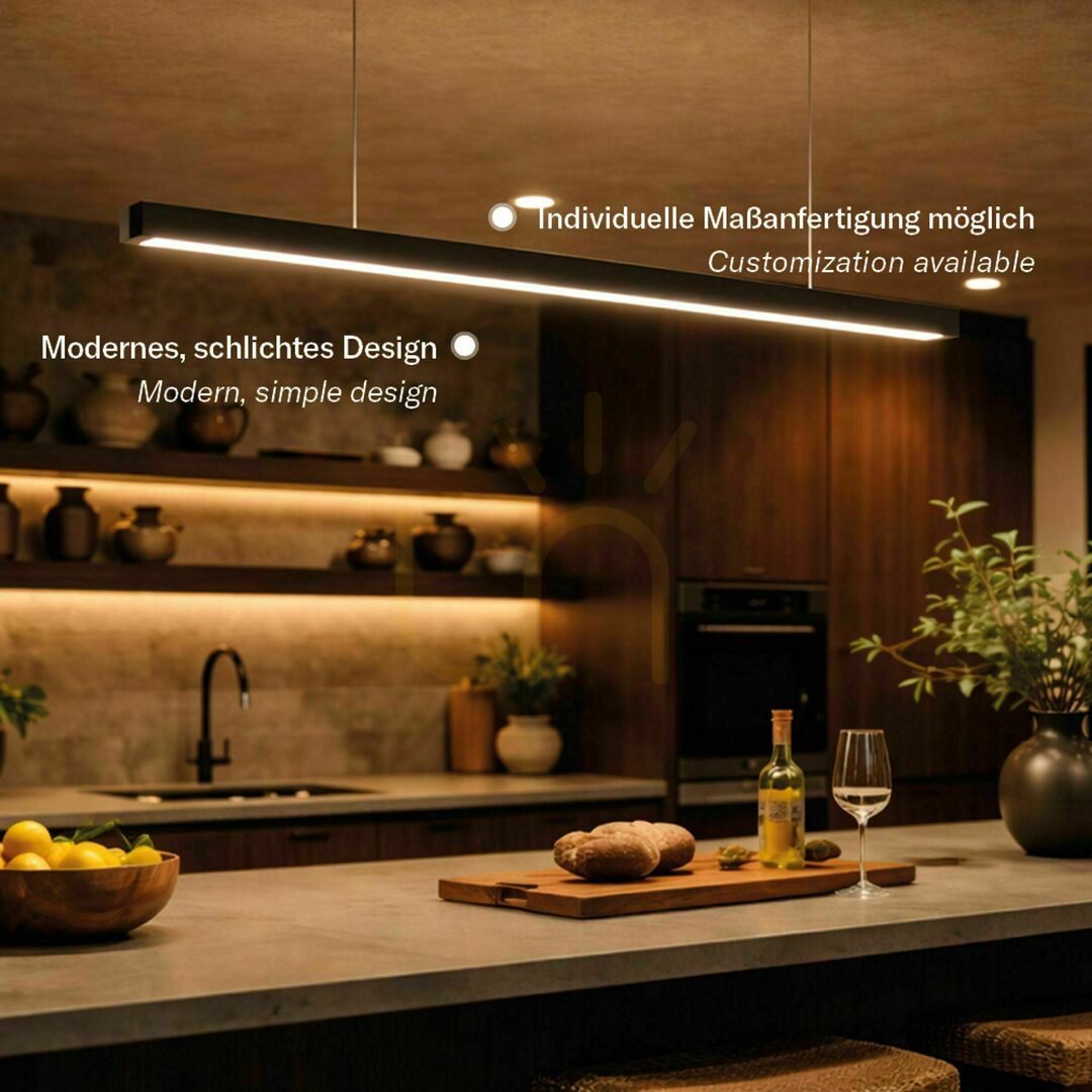 Kilátás Függőlámpa s.luce Oris LED irodai lineáris fehér 4000K XL Függőlámpa s.luce Oris LED irodai lineáris fehér 4000K XL