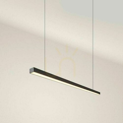 Jelölje be Függőlámpa s.luce Oris Linear LED fekete 160 cm melegfehér