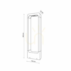 ARIUS L kerti LED állólámpa 80 cm fekete IP54 3000 K TK-Lighting 19001 small 9