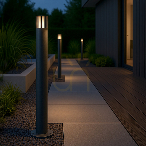 Jelölje be TK-Lighting RIBO Gray 16172 kerti oszloplámpa, szürke, 80 cm, E27 IP54