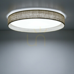 TK-Lighting DEMI JUTA 11859 LED mennyezeti lámpa, bézs, Ø42,5 cm small 1