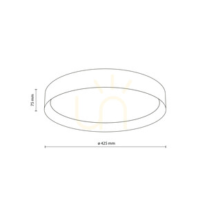 TK-Lighting DEMI JUTA 11859 LED mennyezeti lámpa, bézs, Ø42,5 cm small 8