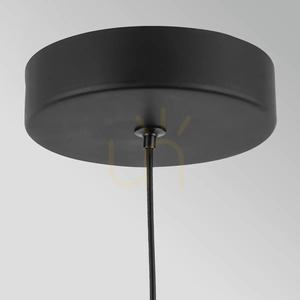 Arden kis LED függőlámpa – matt fekete, diófa furnér, Elstead small 4