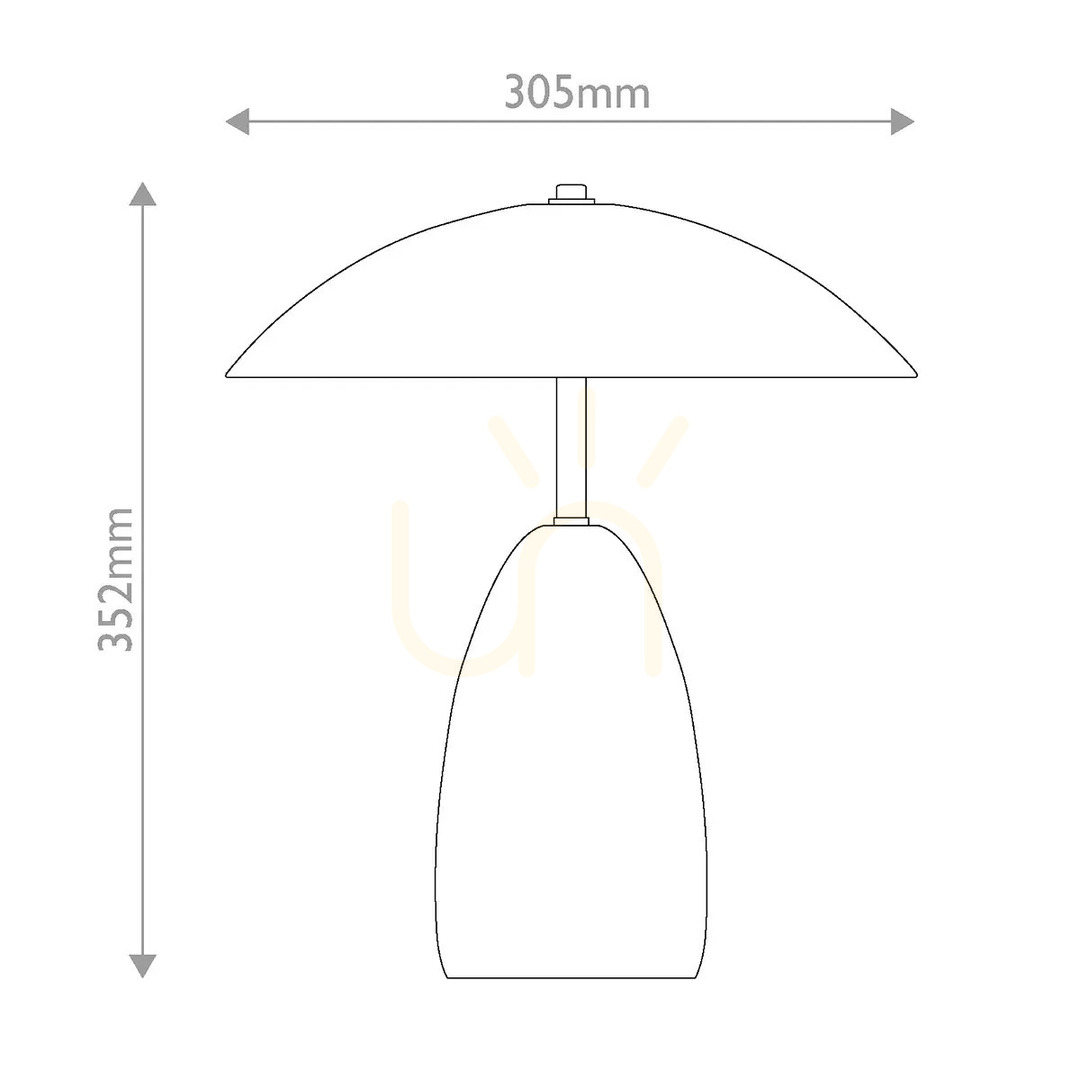 Jelölje be Poppy Medium LED asztali lámpa – sötétzöld, Elstead Poppy Medium LED asztali lámpa – sötétzöld, Elstead