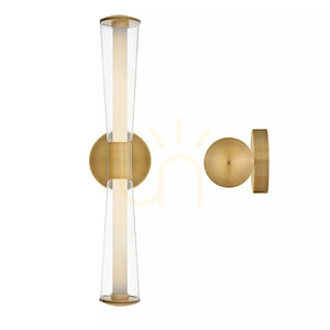 Elstead Elin LED fali lámpa, lakkozott sárgaréz, 22 W, 58,4 cm small 1