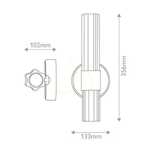 Georgette kis LED-es fali lámpa – Elstead lakkozott sárgaréz 8 Georgette kis LED-es fali lámpa – Elstead lakkozott sárgaréz small 8