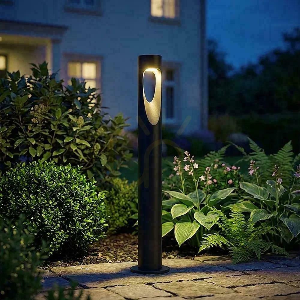 Kilátás 80 cm-es V-TAC kerti oszloplámpa, 6 W-os LED, CREE chip, IP65, fekete, VT-120006, 3000 K, 625 lm, 6 év garancia 80 cm-es V-TAC kerti oszloplámpa, 6 W-os LED, CREE chip, IP65, fekete, VT-120006, 3000 K, 625 lm, 6 év garancia