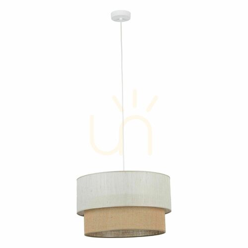 Jelölje be Duo Linen Jute függőlámpa 1 XE27  450