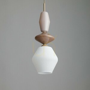 TK-Lighting ZEN Sabia Fuso White 11860 függőlámpa, 1×E14, fehér és bézs small 3