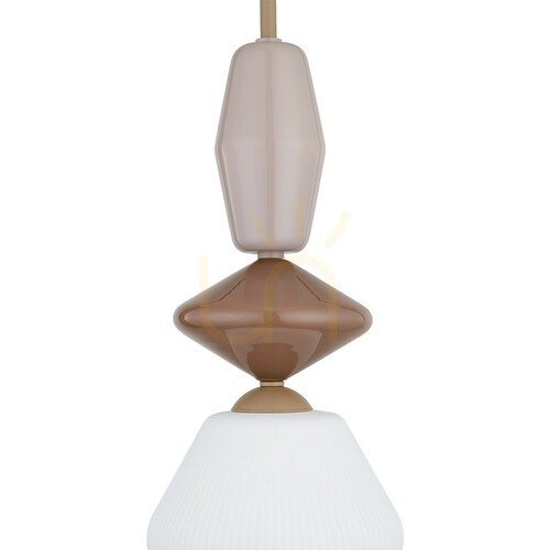 Jelölje be TK-Lighting ZEN Sabia Fuso White 11860 függőlámpa, 1×E14, fehér és bézs