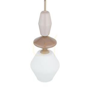 TK-Lighting ZEN Sabia Fuso White 11860 függőlámpa, 1×E14, fehér és bézs small 6