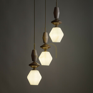 TK-Lighting ZEN Sabia Fuso White 11862 függőlámpa, 3×E14, bézs és fehér small 1