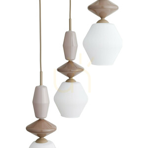 TK-Lighting ZEN Sabia Fuso White 11862 függőlámpa, 3×E14, bézs és fehér small 3