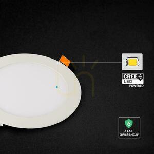 V-TAC PRO SLIM 12 W-os LED CREE chipes süllyesztett spotlámpa, kerek, 170 × 12 mm, CCT VT-1207CCT, 1150 lm, 6 év garancia small 1