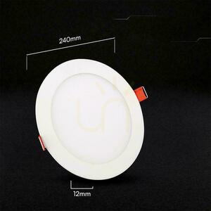 V-TAC PRO VT-2207CCT kerek süllyesztett LED panel 22W 1900lm CCT 3000K/4000K/6500K Ø24 cm, fehér small 3