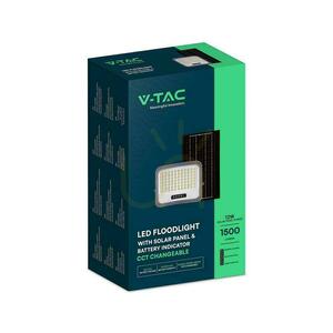 V-TAC 12 W-os napelemes LED-es reflektor távirányítóval és automatikus időzítővel, IP65, fekete, CCT VT-105W 3000 K–4500 K–6500 K, 2000 lm 5 V-TAC 12 W-os napelemes LED-es reflektor távirányítóval és automatikus időzítővel, IP65, fekete, CCT VT-105W 3000 K–4500 K–6500 K, 2000 lm small 5
