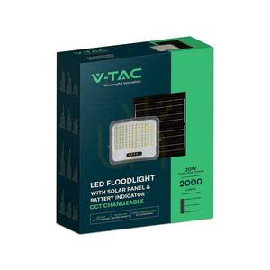V-TAC 20 W-os napelemes LED-es reflektor távirányítóval és automatikus időzítővel, IP65, fekete, CCT VT-205W 3000 K–4500 K–6500 K, 2000 lm 5 V-TAC 20 W-os napelemes LED-es reflektor távirányítóval és automatikus időzítővel, IP65, fekete, CCT VT-205W 3000 K–4500 K–6500 K, 2000 lm small 5