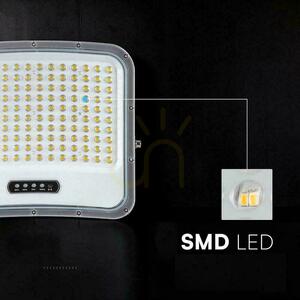 V-TAC 25 W-os napelemes LED-es reflektor távirányítóval és automatikus időzítővel, IP65, fekete, CCT VT-305W 3000 K–4500 K–6500 K, 2000 lm small 1