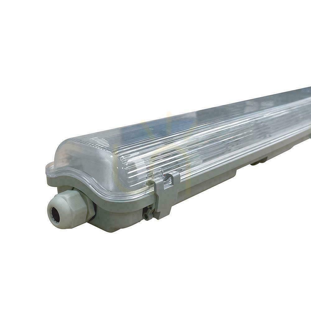 Jelölje be V-TAC LED hermetikus lámpatest 2 db 120 cm-es fénycsőhöz, IP65, PC+ABS, VT-120002 V-TAC LED hermetikus lámpatest 2 db 120 cm-es fénycsőhöz, IP65, PC+ABS, VT-120002