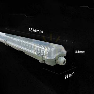 V-TAC LED hermetikus lámpatest 2 db 150 cm-es fénycsőhöz, IP65, PC+ABS, VT-121002 small 1