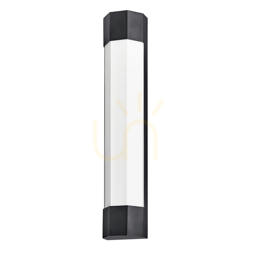 Jelölje be Nagy LED fali lámpa Facet 61 cm - matt fekete Quintiesse