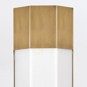 Nagy LED fali lámpa Facet 61 cm - klasszikus sárgaréz Quintiesse small 3