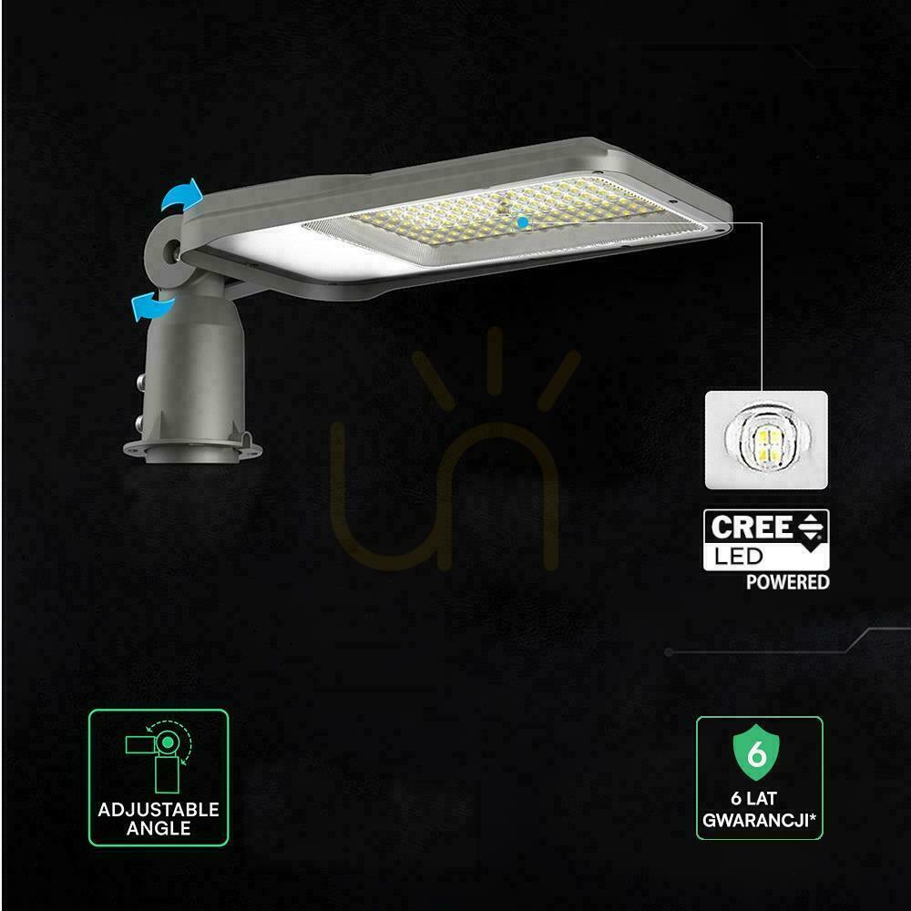 Jelölje be V-TAC CREE CHIP LED utcai lámpa, fényerő-szabályozással, 100 W, VT-105ST, 6500 K, 12 000 lm, 6 év garancia V-TAC CREE CHIP LED utcai lámpa, fényerő-szabályozással, 100 W, VT-105ST, 6500 K, 12 000 lm, 6 év garancia