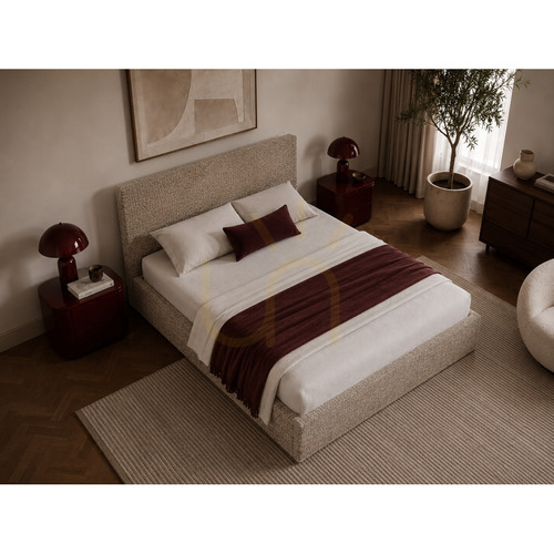 Jelölje be SEMPLICE kárpitozott ágy tárolóval – 180x200 – GAVA 18 SÖTÉT BÉZS Nova Nook