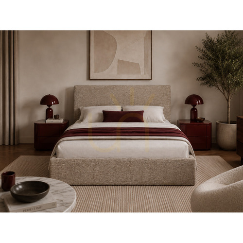 Jelölje be SEMPLICE kárpitozott ágy tárolóval – 160x200 – GAVA 11 – szürke-bézs Nova Nook