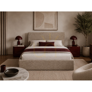 SEMPLICE kárpitozott ágy tárolóval – 180x200 – GAVA 11 SZÜRKE-BEIGE Nova Nook small 3