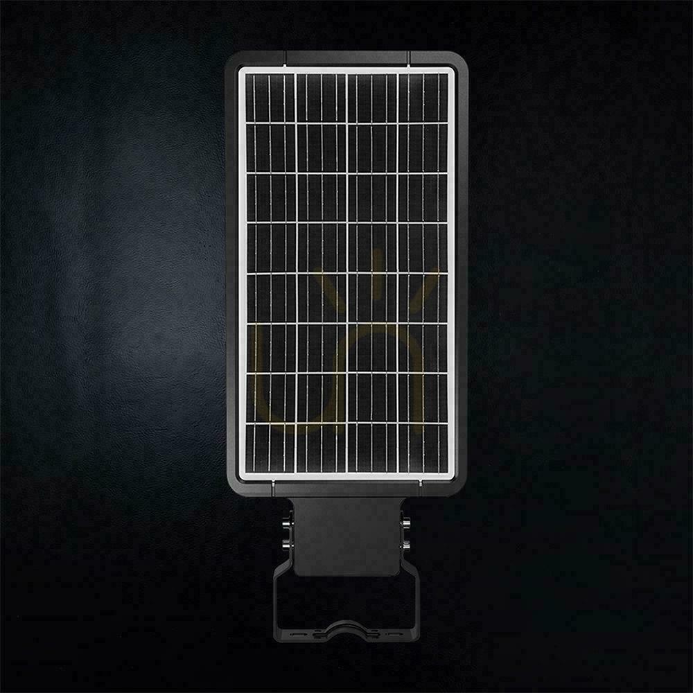 Jelölje be V-TAC 40 W-os LED-es napelemes utcai lámpa, fekete, IP65, 150 lm/W, CCT VT-ST43, 6000 lm V-TAC 40 W-os LED-es napelemes utcai lámpa, fekete, IP65, 150 lm/W, CCT VT-ST43, 6000 lm