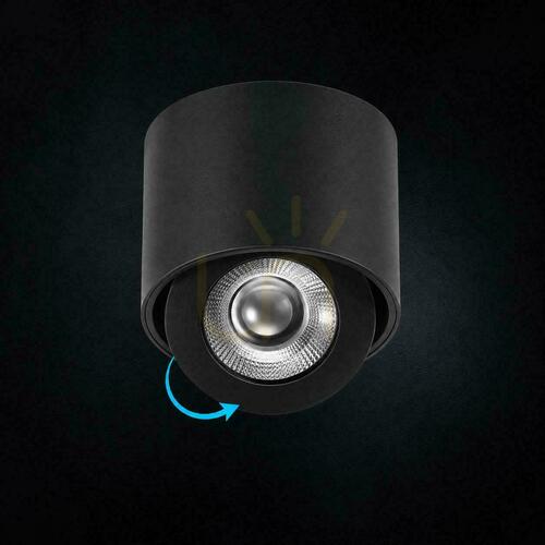 Jelölje be V-TAC LED CREE dönthető, felületre szerelhető spotlámpa, 12 W, CRI90+, CCT, IP44, fehér, VT-110012CCT, 800 lm, 6 év garancia