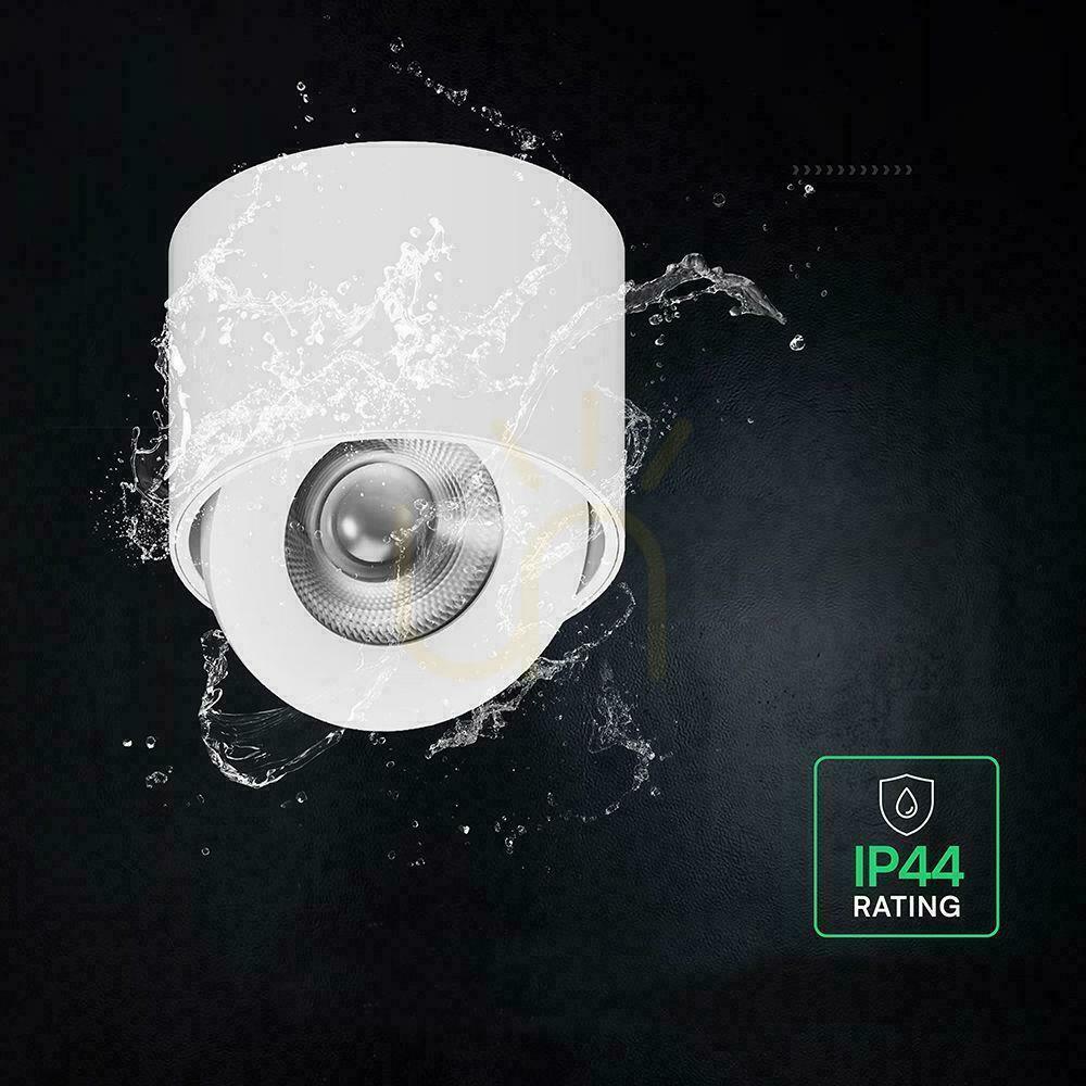 Előnézet V-TAC LED CREE dönthető, felületre szerelhető mennyezeti lámpa, 18 W, CRI90+, CCT, IP44, fehér, VT-110018CCT, 1350 lm, 6 év garancia V-TAC LED CREE dönthető, felületre szerelhető mennyezeti lámpa, 18 W, CRI90+, CCT, IP44, fehér, VT-110018CCT, 1350 lm, 6 év garancia