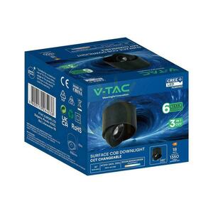 V-TAC LED CREE dönthető, felületre szerelhető mennyezeti lámpa, 18 W, CRI90+, CCT, IP44, fehér, VT-110018CCT, 1350 lm, 6 év garancia small 3