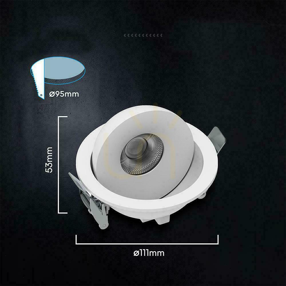 Kilátás V-TAC LED CREE süllyesztett, dönthető mennyezeti lámpa, 18 W, CRI90+, CCT, IP44, fehér, VT-110017CCT, 1350 lm, 6 év garancia V-TAC LED CREE süllyesztett, dönthető mennyezeti lámpa, 18 W, CRI90+, CCT, IP44, fehér, VT-110017CCT, 1350 lm, 6 év garancia