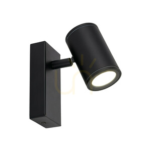 Nexo Black GU10 fali lámpa, IP44 small 4