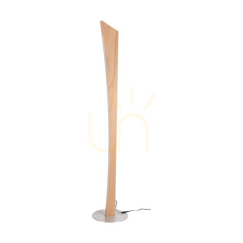 Jelölje be Ziad állólámpa, olajozott tölgy/matt nikkel, 1xLED 33 W, Ø30 cm