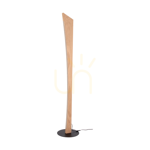 Jelölje be Ziad állólámpa, olajozott tölgy/fekete, 1xLED 33 W, Ø30 cm
