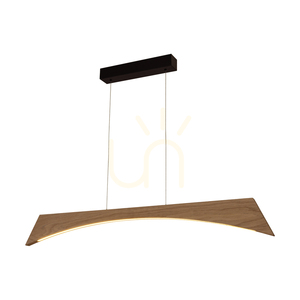 Ziad függőlámpa, olajozott tölgy/fekete, 1xLED 23 W, felfelé és lefelé irányuló világítás, 118 cm small 1