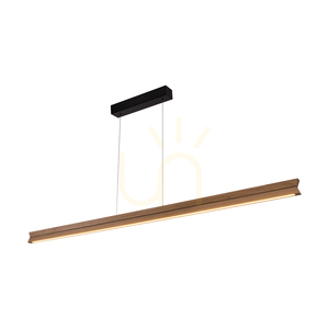 Brinova TWIN függőlámpa 160 cm, olajozott tölgy és fekete, 42 W LED, 3000 K, felfelé és lefelé világító small 1