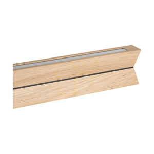 Brinova TWIN függőlámpa 160 cm, olajozott tölgy és fekete, 42 W LED, 3000 K, felfelé és lefelé világító small 2