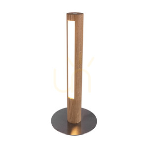 Conor asztali lámpa, olajozott tölgy/matt nikkel, 1xLED 9 W, Ø20 cm small 1